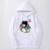 Oversized Hoodie with My Hero Academia anime print White S