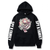 Oversized Hoodie with Spy x Family anime print Black S