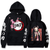 Oversize Hoodie mit Demon Slayer Anime Print SCHWARZ S H0125 фото