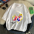 Oversize T-Shirt mit Print Sailor Moon Weiß S T0248 фото