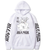 Oversize Hoodie mit Bleach Anime Print Weiß S H0049 фото