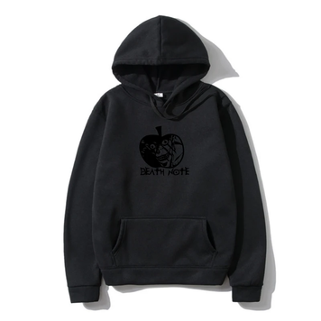 Oversize Hoodie mit Death Note Anime Print SCHWARZ S H0108 фото