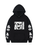 Oversized Hoodie with My Hero Academia anime print Black S