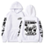 Oversized Hoodie with My Hero Academia anime print White S