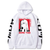 Oversized hoodie with Darling in the FranXX anime print WHITE S