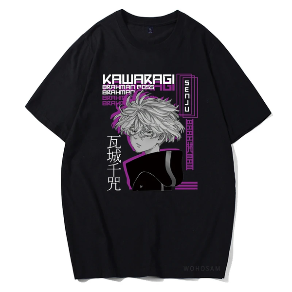 Oversized T-Shirt with Print Tokyo Revengers Black S