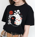 Oversized T-Shirt with Print Genshin Impact Black S