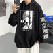 Oversized Hoodie with Tokyo Ghoul anime print Black S