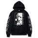 Oversized Hoodie with Tokyo Ghoul anime print Black S