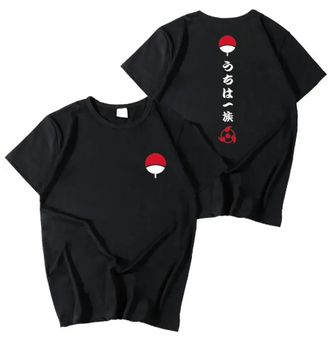 Oversize T-Shirt mit Print Naruto Schwarz S T0228 фото