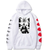 Oversized Hoodie with Naruto anime print White S