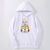 Oversized Hoodie with Onepunchman anime print White S