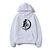 Oversized Hoodie with Sailor Moon anime print White S