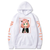 Oversize Hoodie mit Anime-Druck Spy x Family WEIß S H0301 фото