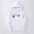 Oversized hoodie with Darling in the FranXX anime print WHITE S