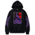 Oversized hoodie with anime print Evangelion BLACK S