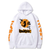 Oversized Hoodie with Haikyu! Anime Print White S