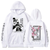 Oversized hoodie with Bungo Stray Dogs anime print WHITE S