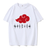 Oversize T-Shirt mit Print Naruto Weiß S T0236 фото