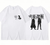 Oversized T-Shirt with Print jujutsu kaisen White S