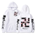 Oversized Hoodie with Tokyo Revengers anime print White S