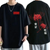 Oversize T-Shirt z nadrukiem Tokyo Ghoul Czarny S