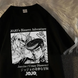 Oversize T-Shirt mit Print JoJo's Bizarre Adventure Schwarz S T0178 фото 1