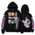 Bleach Oversized Hoodie with Bleach anime print Black S