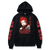 Oversized Hoodie with My Hero Academia anime print Black S