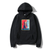 Oversized hoodie with Darling in the FranXX anime print BLACK S