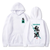 Oversize Hoodie mit Demon Slayer Anime Print WEIß S H0121 фото