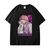 Oversize T-Shirt z nadrukiem Tokyo Revengers Czarny S