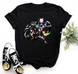 Oversize T-Shirt mit Print Fairy Tail Schwarz S T0124 фото 1