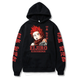 Oversized Hoodie with My Hero Academia anime print Black S