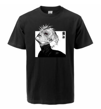 Oversize T-Shirt mit Print Tokyo Ghoul Schwarz S T0278 фото