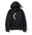 Oversized Hoodie with Sailor Moon anime print Black S