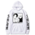 Oversize Hoodie mit Anime-DruckJujutsu KaisenWEIß S H0229 фото