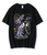 Oversize T-Shirt mit Print JoJo's Bizarre Adventure Schwarz S T0170 фото