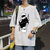 Oversized T-Shirt with Print jujutsu kaisen White S