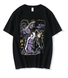 Oversize T-Shirt mit Print JoJo's Bizarre Adventure Schwarz S T0170 фото 1