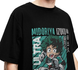 Oversize T-Shirt mit Print My Hero Academia Schwarz S T0216 фото 1