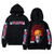 Bleach Oversized Hoodie with Bleach anime print Black S