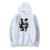 Oversized hoodie with Bungo Stray Dogs anime print WHITE S