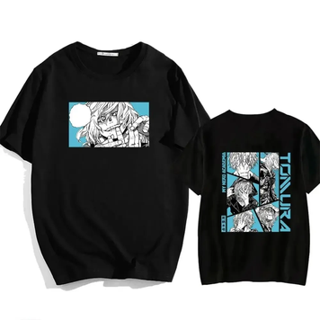 Oversized T-Shirt with Print My Hero Academia Black S