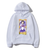 Oversize Hoodie mit Anime-Druck Sailor Moon WEIß S H0283 фото