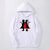 Oversized Hoodie with Hunter x Hunter anime print White S