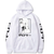 Oversized hoodie with Darling in the FranXX anime print WHITE S