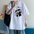 Oversized T-Shirt with Print Tokyo Revengers White S