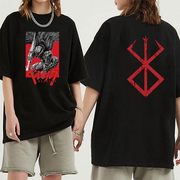 Oversize T-Shirt mit Print Bersek Schwarz S T0021 фото