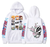 Oversize Hoodie mit Bleach Anime Print Weiß S H0050 фото